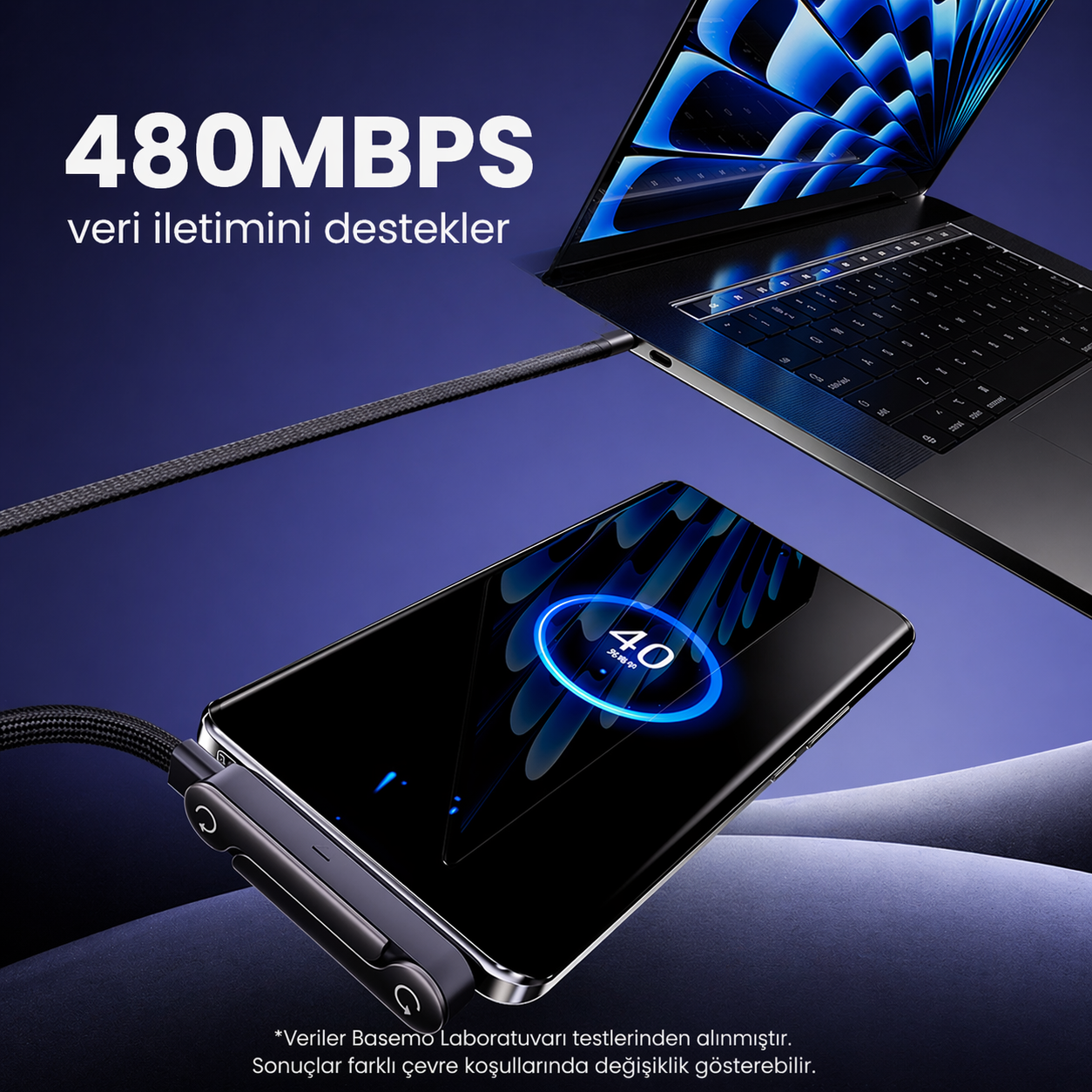 VoltGo 240W Hızlı Şarj Kablosu