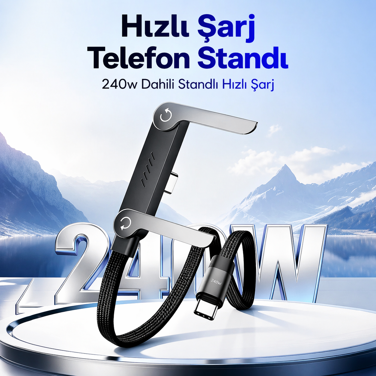 VoltGo 240W Hızlı Şarj Kablosu